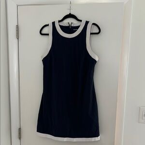 Abercrombie & Fitch Navy and White Mini Dress